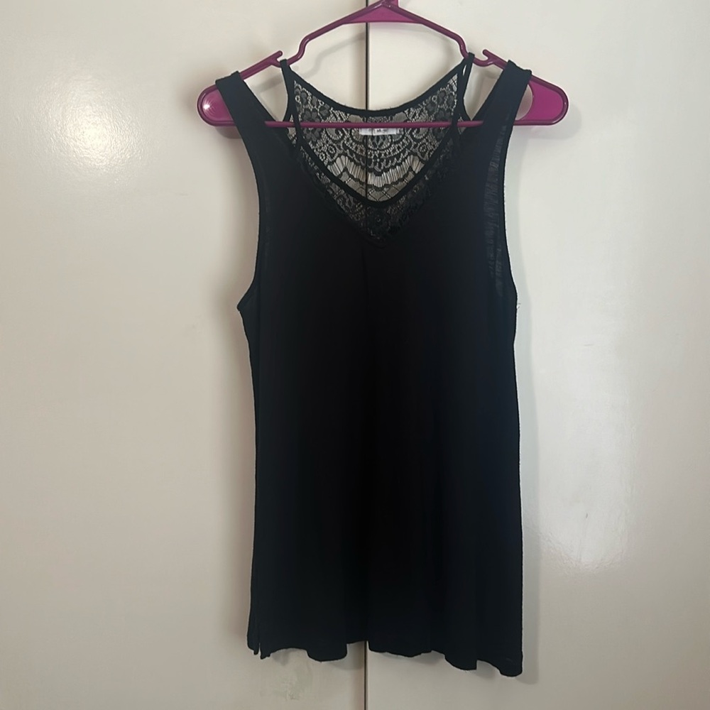 Maurice’s strappy and lace detailed tank top